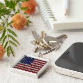 Porte-clés Drapeau patriotique des Etats-Unis d'Américain des (Côté)