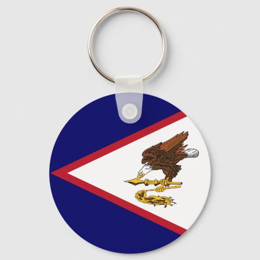 Porte-clés Drapeau patriotique des Samoa américaines (Recto)
