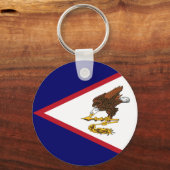 Porte-clés Drapeau patriotique des Samoa américaines (Recto)