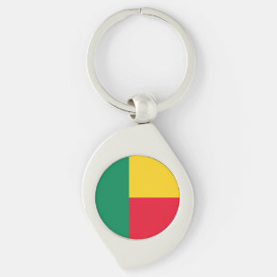 Porte-clés drapeau patriotique du Bénin