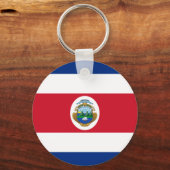 Porte-clés Drapeau patriotique du Costa Rica (Recto)
