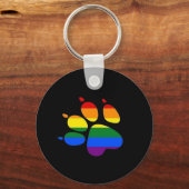 Porte-clés Drapeau Paw Pride LGBT (Recto)