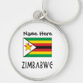 Porte-clés Drapeau personnalisé du Zimbabwe (Devant)