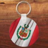 Porte-clés Drapeau PÉRUVIEN (Recto)