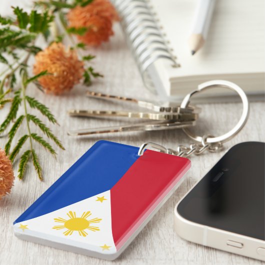 Porte-clés Drapeau philippin des Philippines (Devant droit)