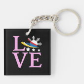 Porte-clés Drapeau Philippines - Filipina Pink Love (Dos)