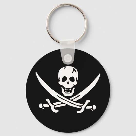 Porte-clés Drapeau pirate (Recto)