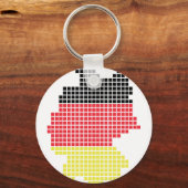 Porte-clés drapeau pixel allemand (Recto)