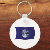 Porte-clés Drapeau Planète Terre (Recto)