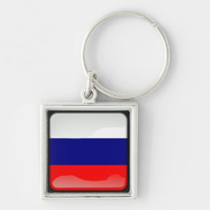Porte-clés Drapeau poli russe