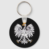 Porte-clés Drapeau polonais & Aigle, vacances en Pologne, voy (Verso)