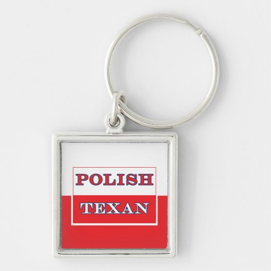 Porte-clés Drapeau polonais de la Pologne texane (Devant)