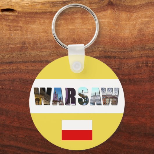 Porte-clés Drapeau polonais de Varsovie (Verso)