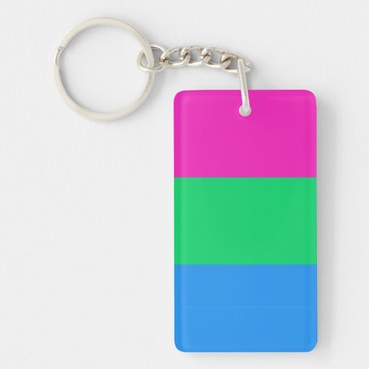 Porte-clés Drapeau polysexuel (Devant)