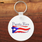 Porte-clés Drapeau Porto Rico Boricua (Recto)
