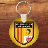 Porte-clés Drapeau Provence-Alpes-Côte d'Azur (Recto)