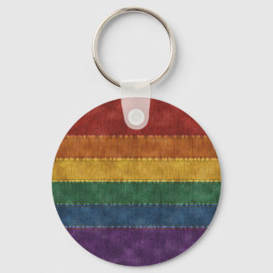 Porte-clés Drapeau Rainbow Denim