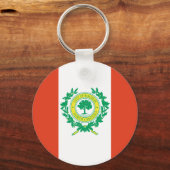 Porte-clés Drapeau Raleigh, Caroline du Nord (Recto)