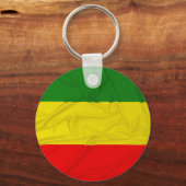 Porte-clés Drapeau rastafarien (Recto)