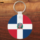 Porte-clés Drapeau République Dominicaine DO (Recto)