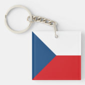 Porte-clés Drapeau République tchèque (Devant)