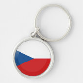 Porte-clés Drapeau République tchèque (Devant)