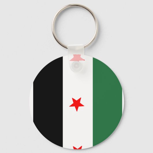 Porte-clés Drapeau révolutionnaire syrien (Recto)