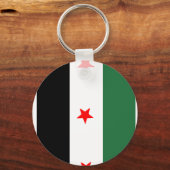 Porte-clés Drapeau révolutionnaire syrien (Recto)