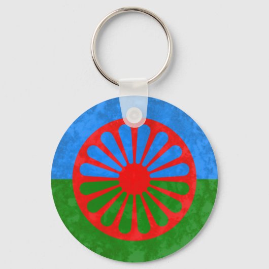 Porte-clés Drapeau romani (Recto)