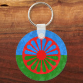 Porte-clés Drapeau romani (Recto)