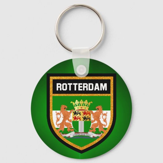 Porte-clés Drapeau Rotterdam (Recto)