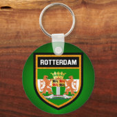 Porte-clés Drapeau Rotterdam (Recto)