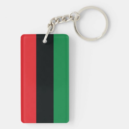 Porte-clés Drapeau rouge, noir et vert (Dos)