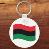 Porte-clés Drapeau rouge, noir et vert (Recto)