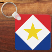 Porte-clés Drapeau Saba (Recto)