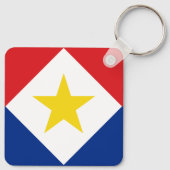 Porte-clés Drapeau Saba (Dos)