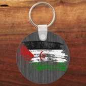 Porte-clés Drapeau sahraoui cool (Recto)