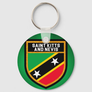Porte-clés Drapeau Saint-Kitts-Et-Nevis