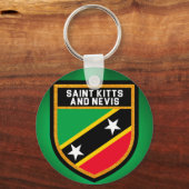 Porte-clés Drapeau Saint-Kitts-Et-Nevis (Recto)