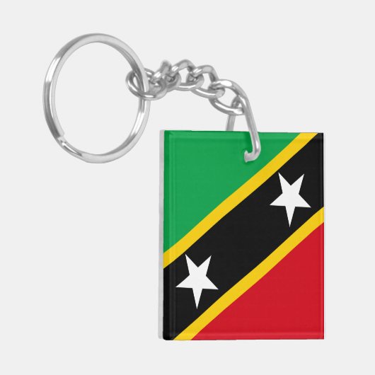 Porte-clés Drapeau Saint-Kitts-et-Nevis  (Devant gauche)