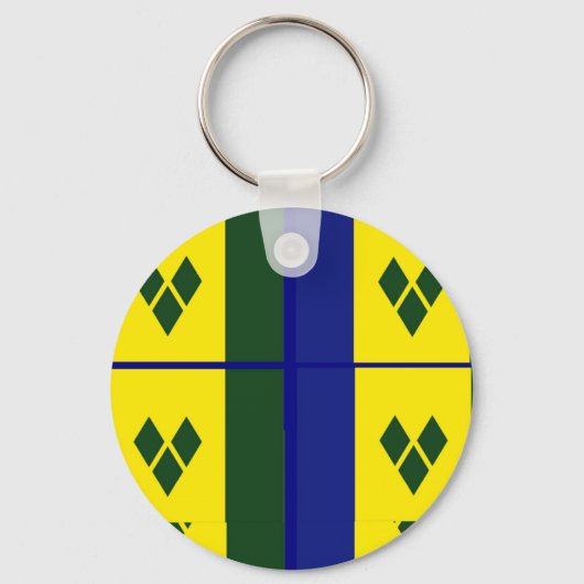 Porte-clés Drapeau Saint-vincent (Recto)