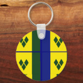 Porte-clés Drapeau Saint-vincent (Recto)