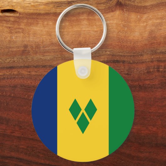 Porte-clés Drapeau Saint-Vincent (Verso)