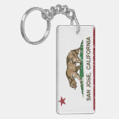 Porte-clés Drapeau San Jose d'état de république de la (Devant gauche)