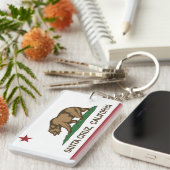 Porte-clés Drapeau Santa Cruz d'état de la Californie (Devant droit)