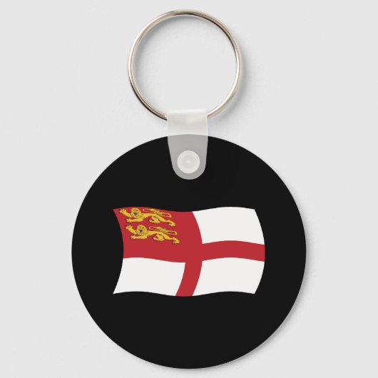 Porte-clés Drapeau Sark (Recto)