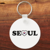 Porte-clés Drapeau Seoul Love Heart Taegeukgi (Recto)