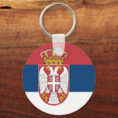 Porte-clés Drapeau Serbie (Recto)