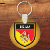 Porte-clés Drapeau Sicilia (Recto)