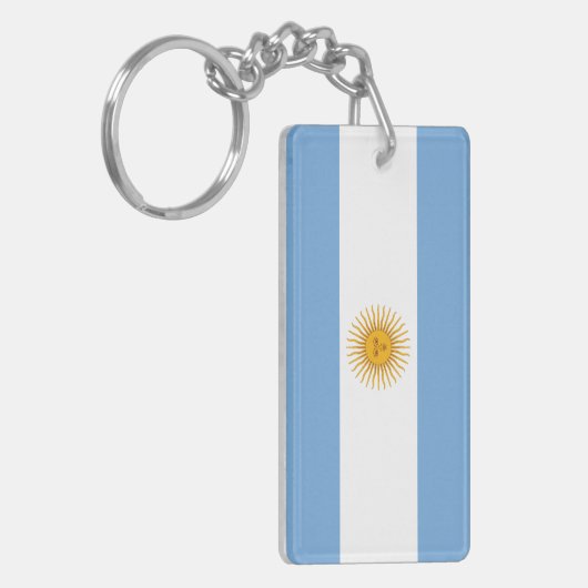 Porte-clés Drapeau simple de l'Argentine (Devant gauche)